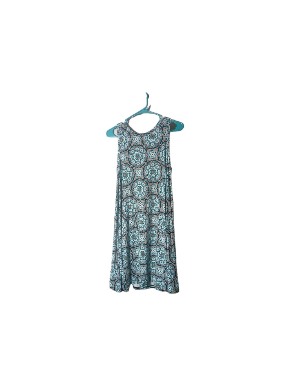 LOFT Dress Womens Size XS Multicolor Medallion Print Sleeveless Swing